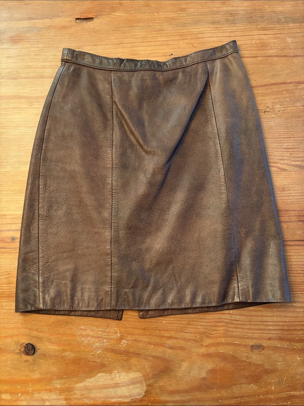 Vintage Brown Leather Mini